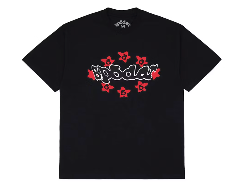 Sp5der Warped Tee Black
