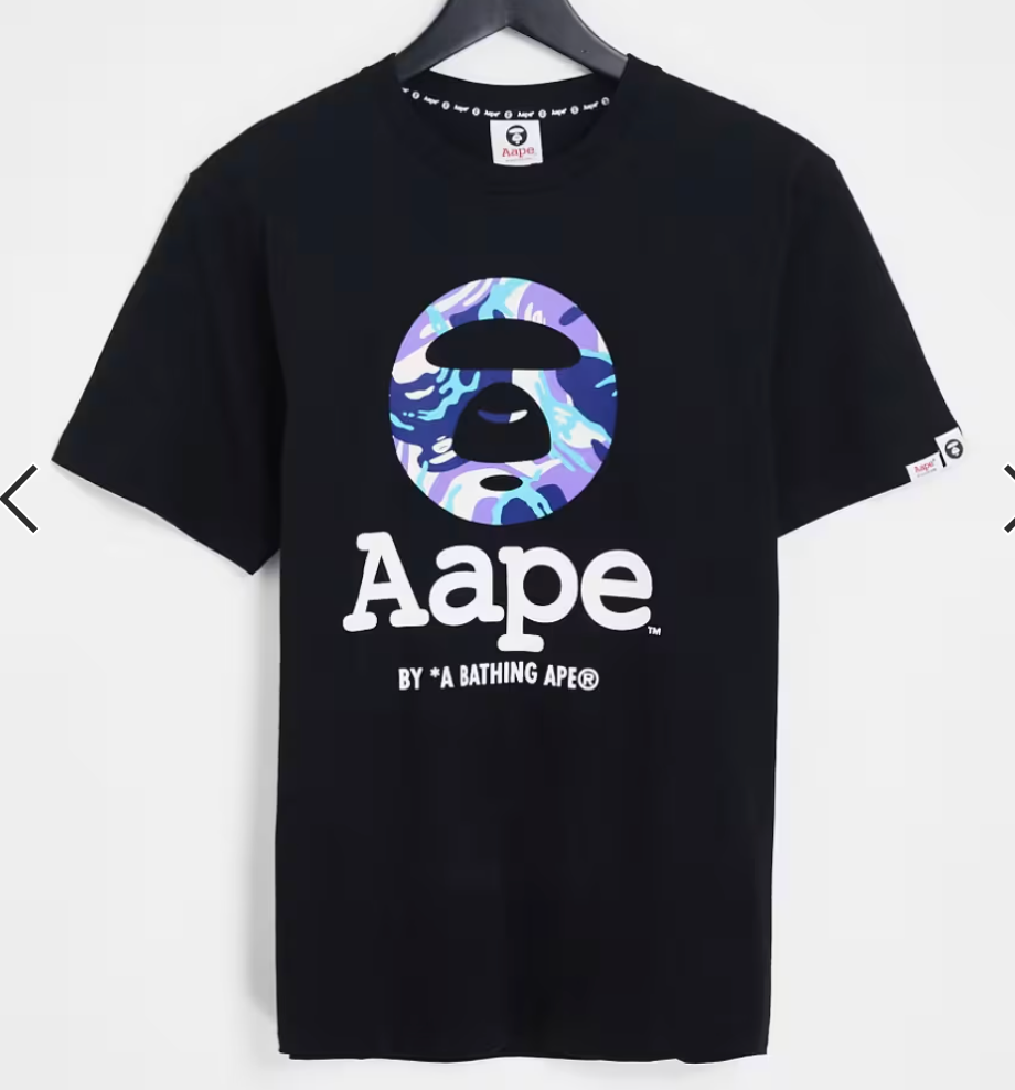 AAPE by A Bathing Ape OG Moonface T-shirt Black