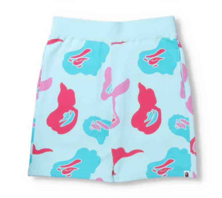 Bape Miami Exclusive Sweatshorts Blue Multi