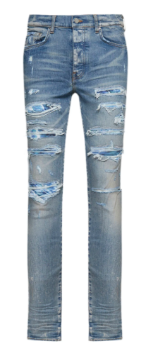 Amiri Thrasher Jeans Blue Paisley