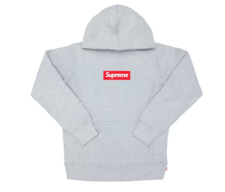 Supreme Box Logo Hoodie Heather Grey
