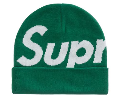 Supreme Big Logo Beanie (FW22) Dark Green