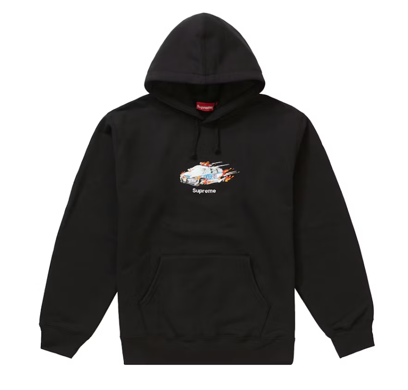 Supreme Cop Car Hooded Sweatshirt Black