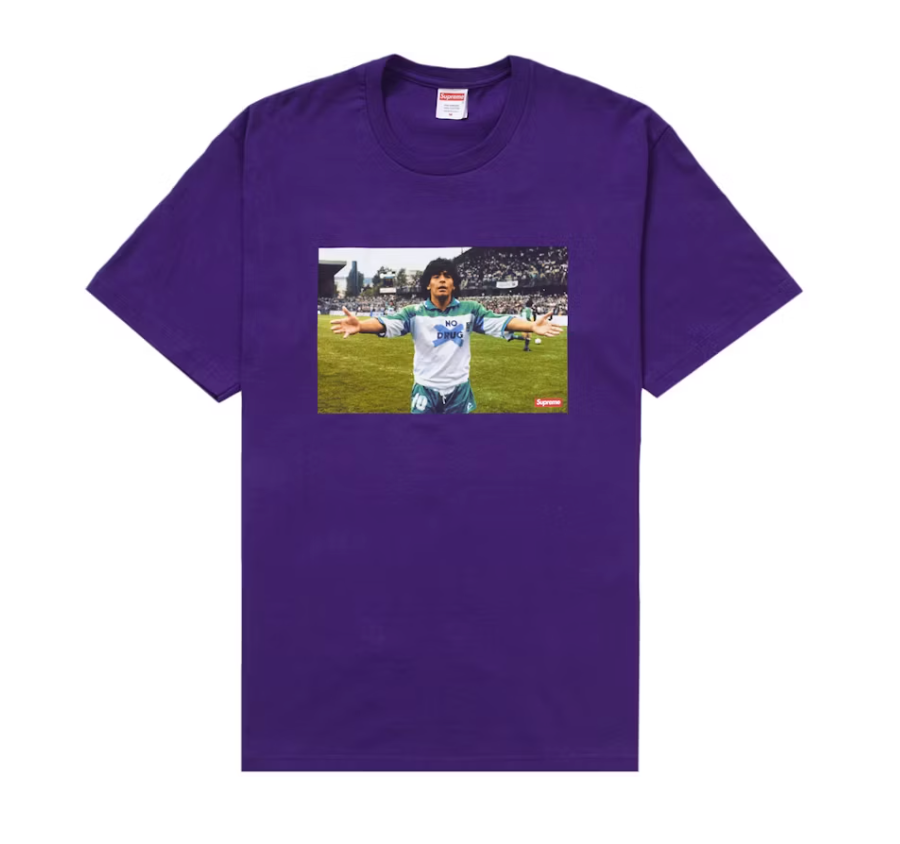Supreme Maradona Tee Purple