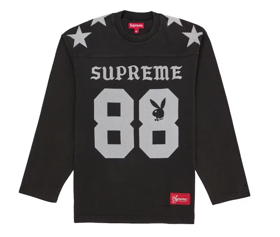 Supreme Playboy L/S Football Top Black