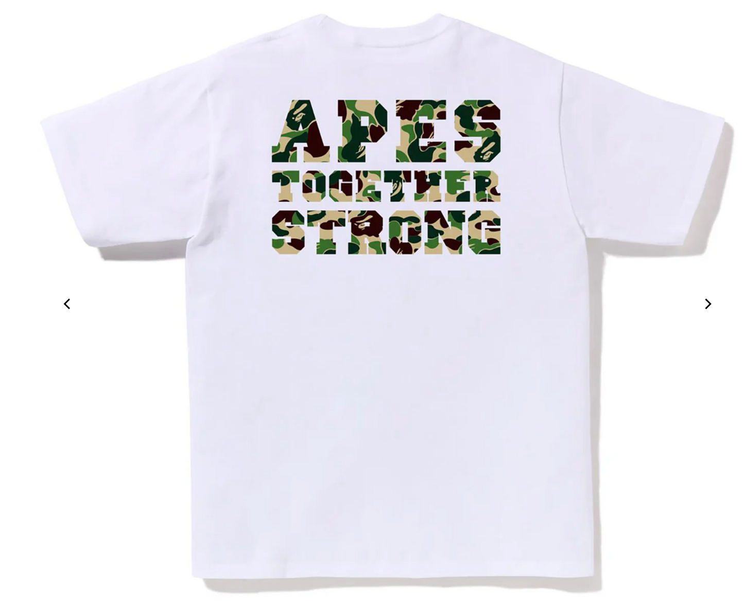 Bape ABC Camo College ATS Tee White Green