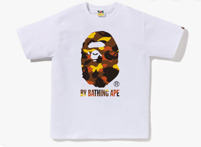 Bape 1st Camo Tee Orange Camo