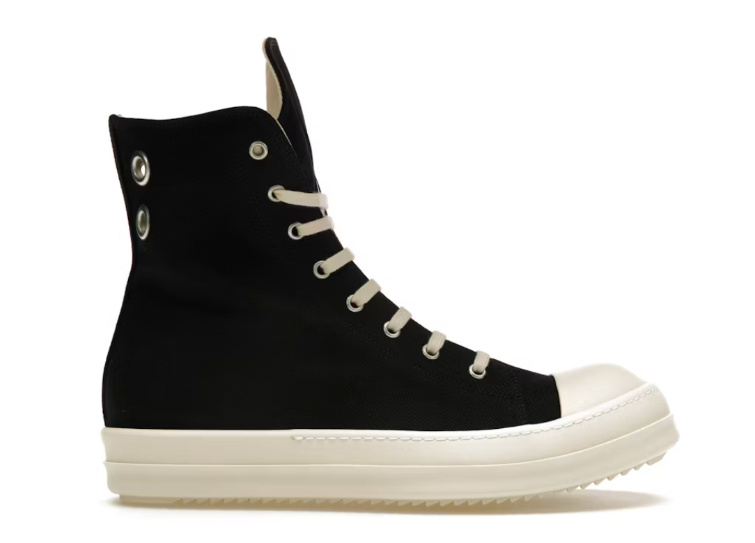 Rick Owens DRKSHDW High Top Black Milk