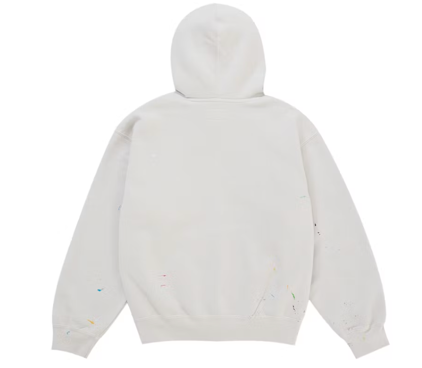 Supreme MM6 Maison Margiela Box Logo Zip Up Hooded Sweatshirt White
