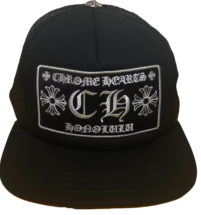 Chrome Hearts Honolulu Exclusive CH Trucker Hat Black