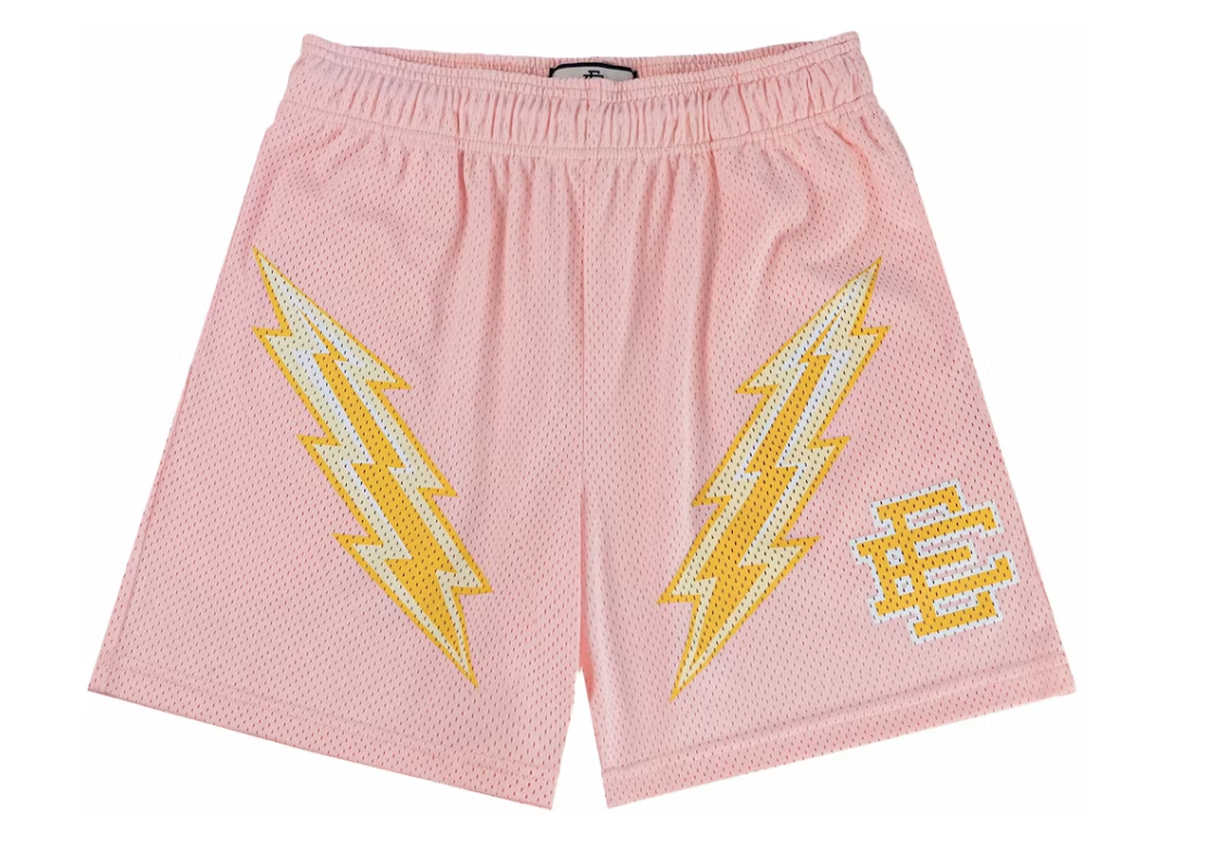 Eric Emanuel EE Short Rose Quartz/Yellow Bolt