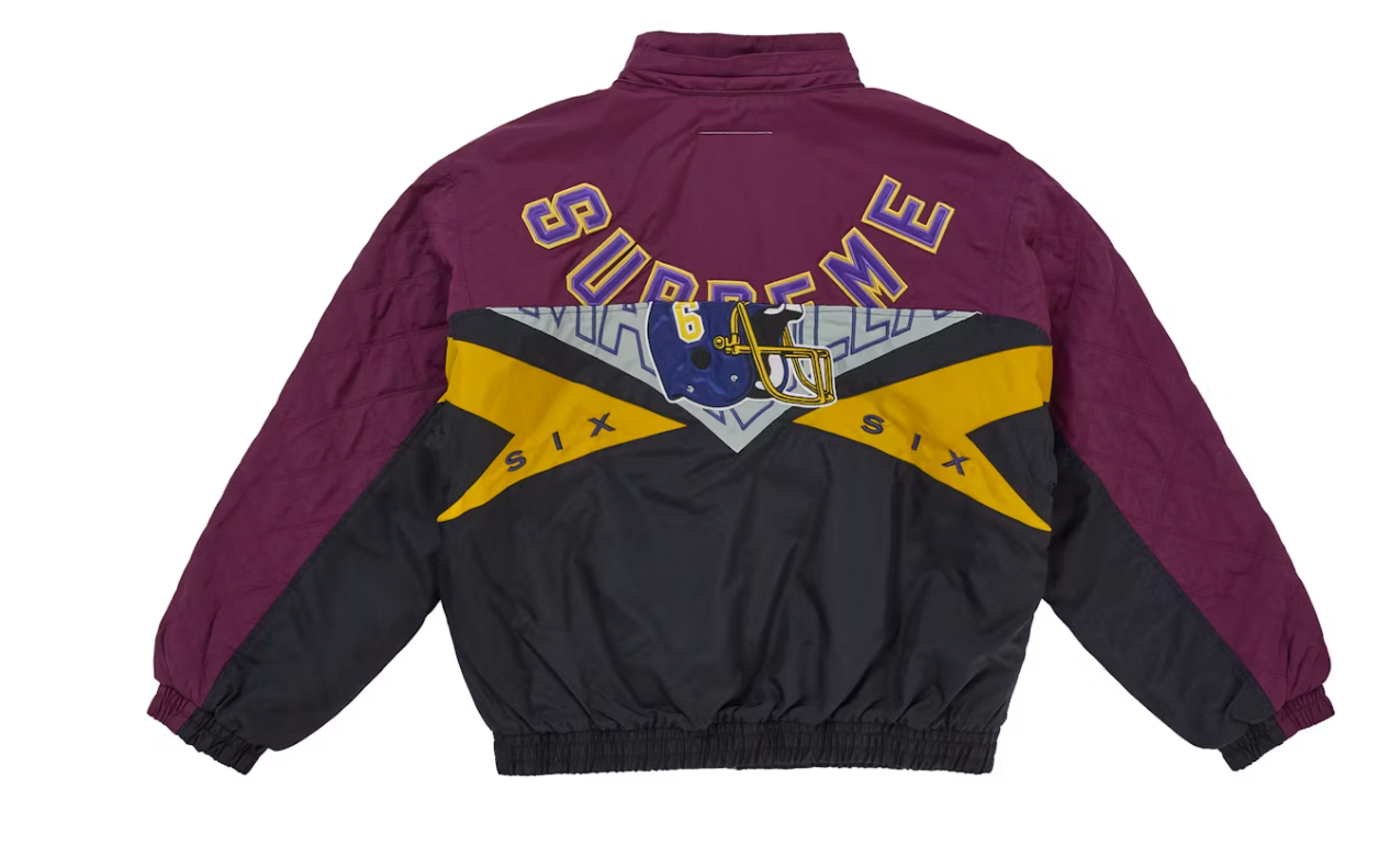 Supreme MM6 Maison Margiela Split Stadium Jacket Purple