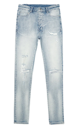 Ksubi Chitch Punk Blue Shred Jeans Blue