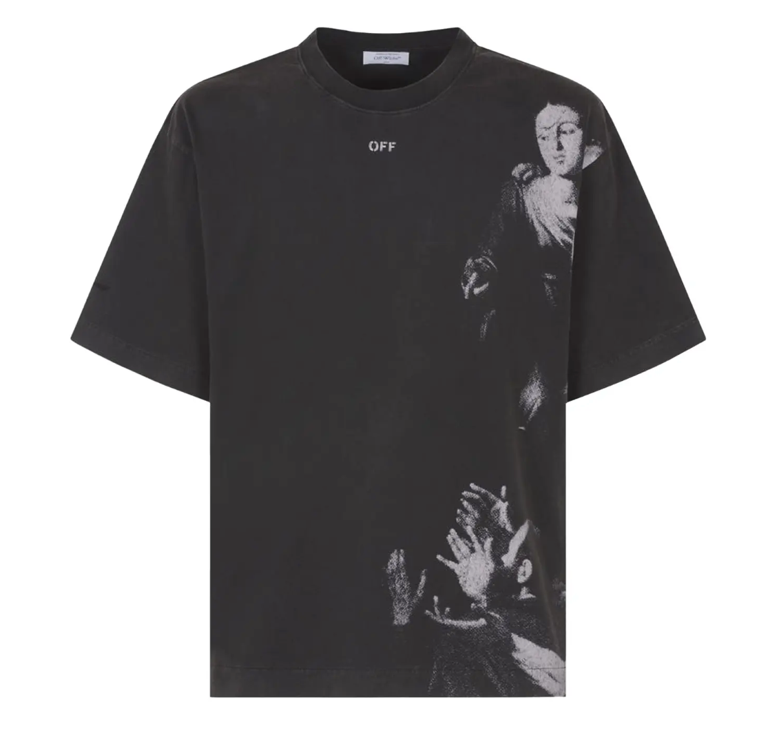 Off-White Blurred Mary Skate Short-Sleeve Tee Black/White