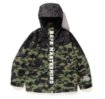 BAPE x Mastermind 1st Camo Snowboard Jacket Green