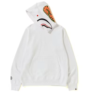 BAPE Shark Pullover Hoodie White