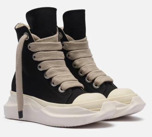 Rick Owens Abstract Sneaks Black Milk