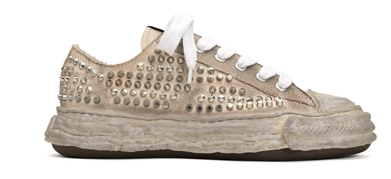 Maison Mihara Yasuhiro Peterson 23 OG Sole Studded Canvas Low White