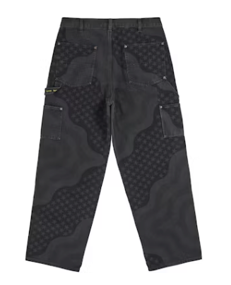 Supreme Flag Double Knee Painter Pant Black