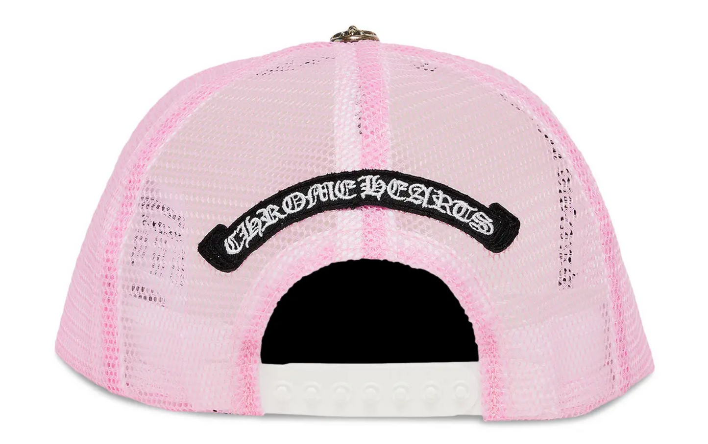 Chrome Hearts Matty Boy Sex Records Horse Shoe Trucker Hat Pink/White