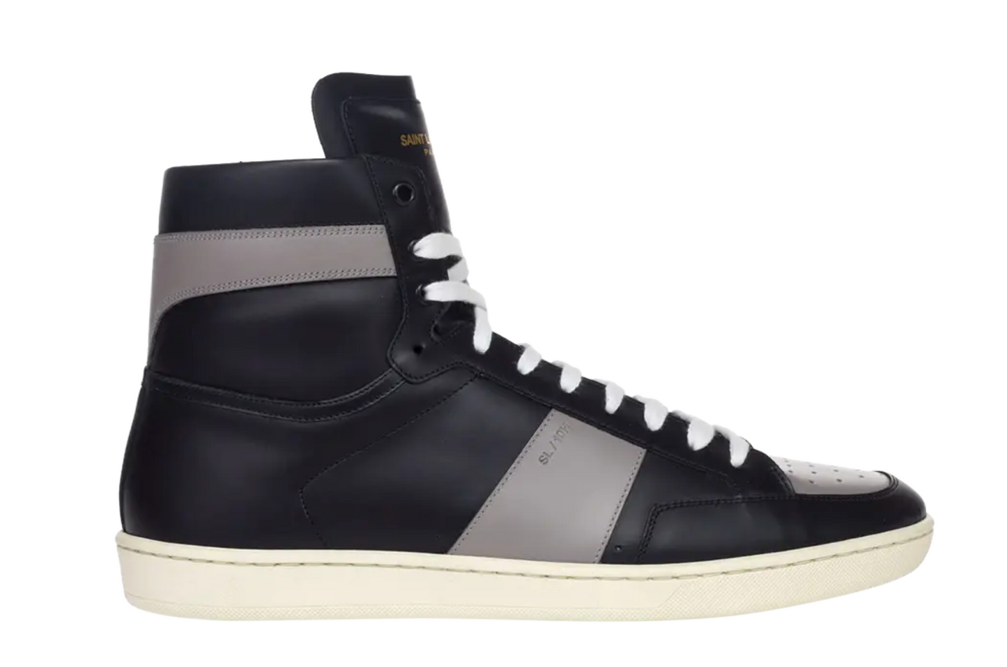Saint Laurent Signature Court Classic SL/10H High Top Sneaker Black Grey