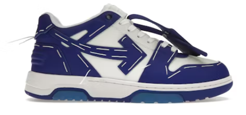 OFF-WHITE Out Of Office Sartorial Stitching White Dark Blue