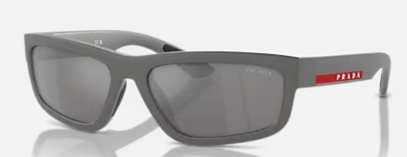 Prada Linea Rossa Rectangle Sunglasses Grey