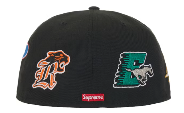 Supreme Mascots S Logo New Era 59Fifty Fitted Cap Black