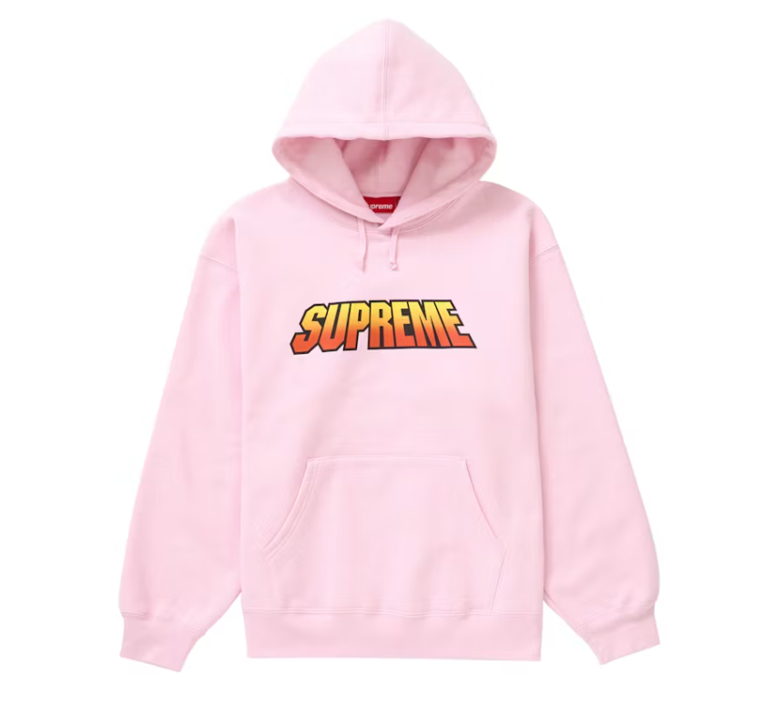 Supreme Gradient Hooded Sweatshirt Light Pink