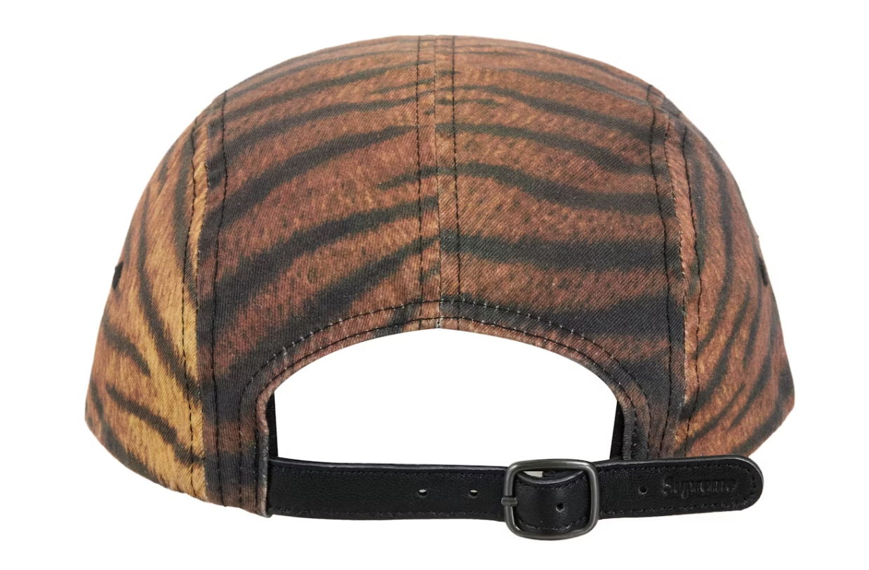 Supreme Washed Chino Twill Camp Cap (FW25) Tiger