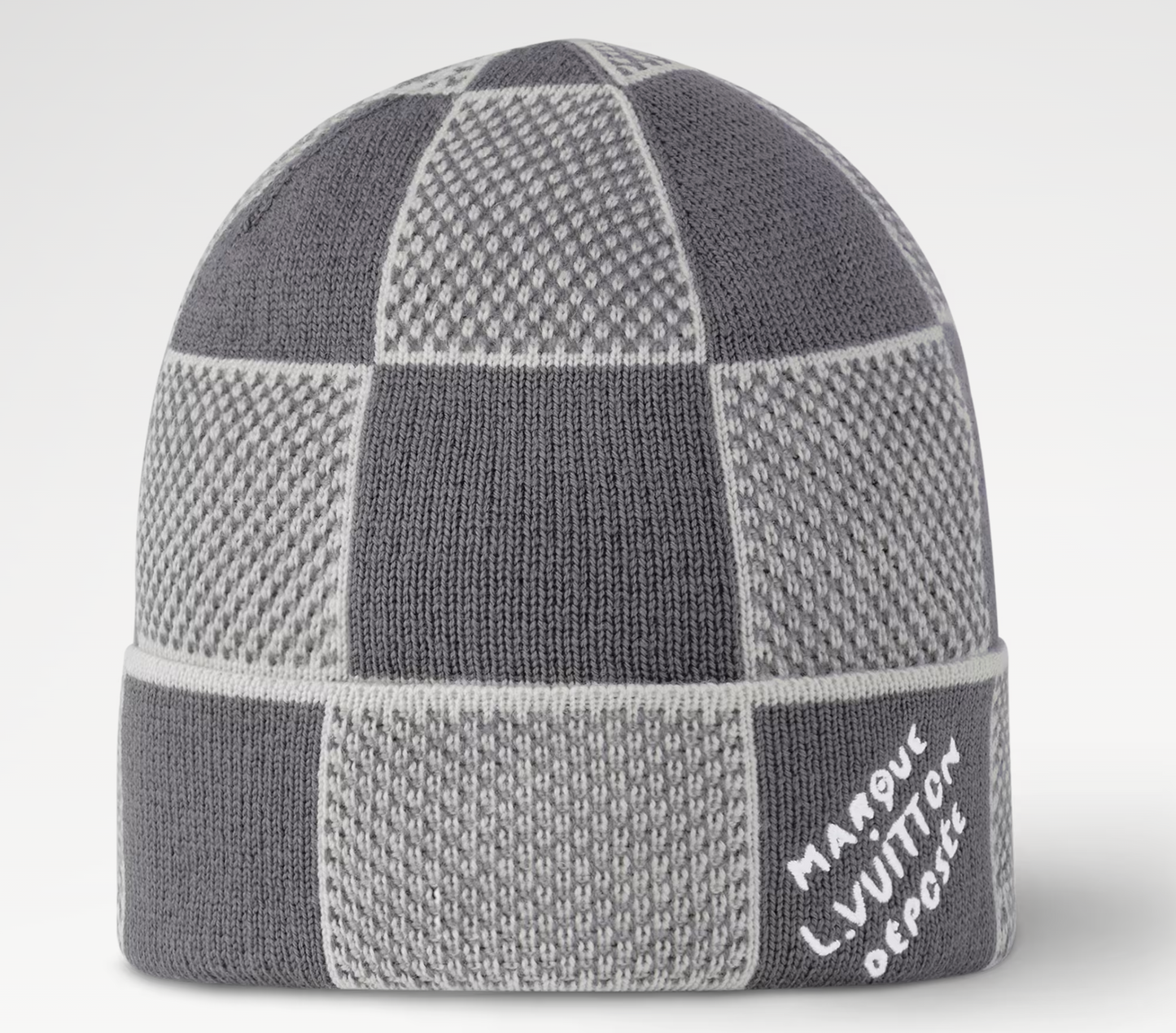 Louis Vuitton Damier Heritage Beanie Dark Grey