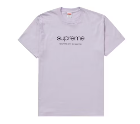 Supreme Shop Tee Light Purple
