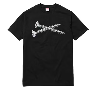 Supreme Screw Tee Black