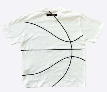 Louis Vuitton NBA White Basketball Print Embroidered T-Shirt
