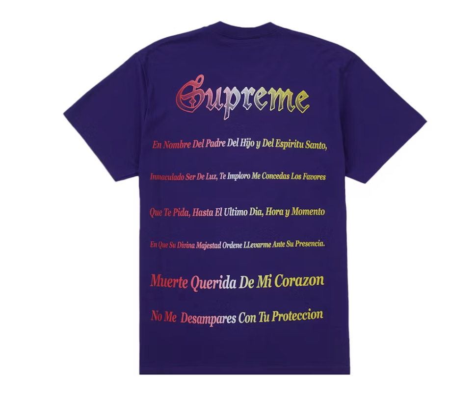 Supreme Grim Reaper Tee Purple