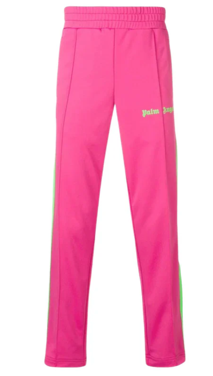 Palm Angels Track Pants Pink Neon Green