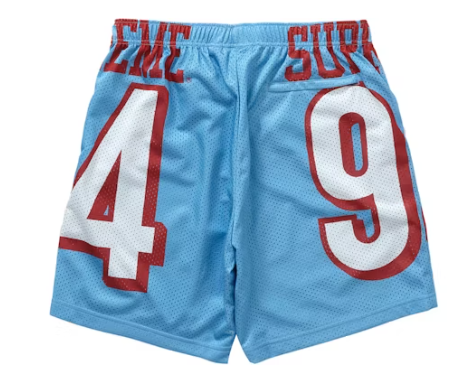 Supreme 94 Jersey Shorts Light Blue