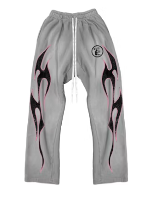 Hellstar Sports Future Flame Sweatpants Grey