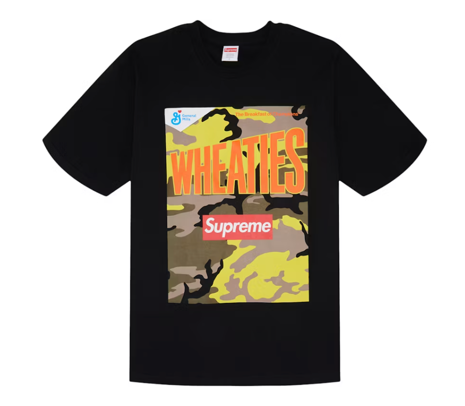 Supreme Wheaties Tee Black