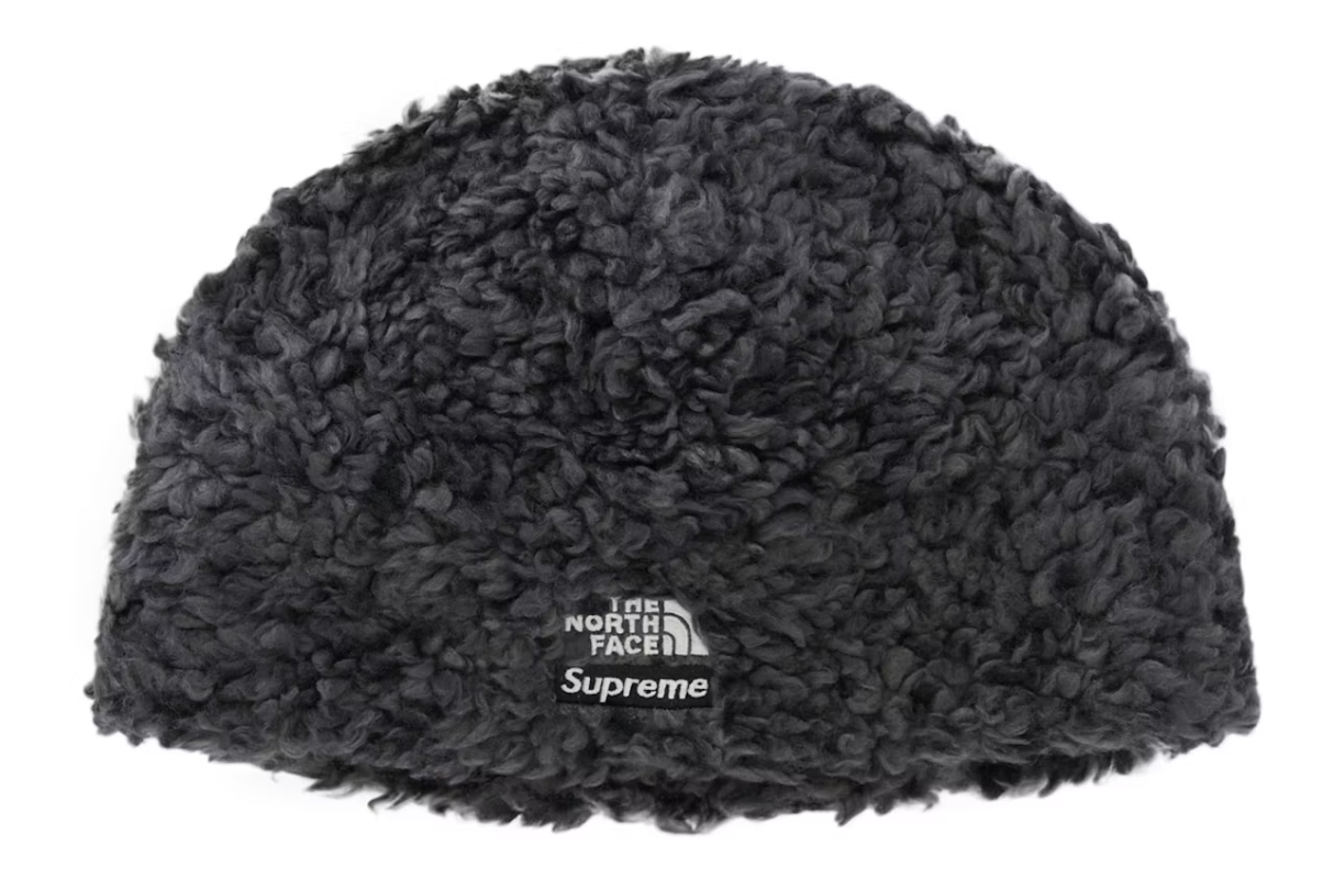 Supreme The North Face High Pile Fleece Beanie Black