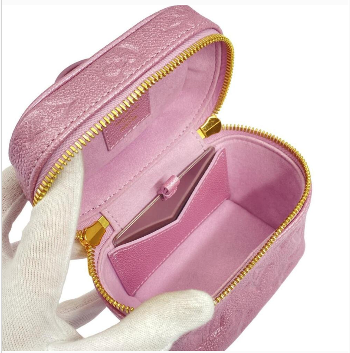 Louis Vuitton LV Empreinte Monogram Vanity Pouch Micro Pink