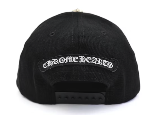 Chrome Hearts Horseshoe Denim Baseball Hat Black