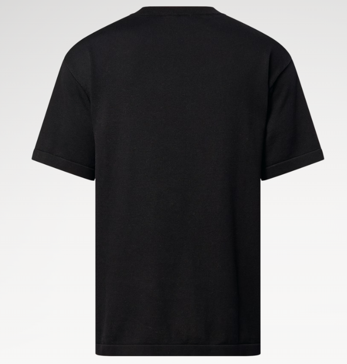Louis Vuitton Embellished Short Sleeve Crewneck Black