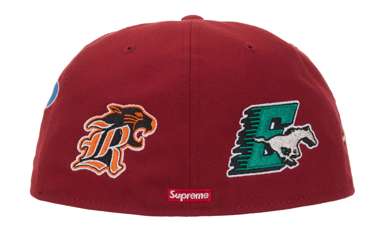 Supreme Multi S Logo New Era 59Fifty Fitted Hat Red