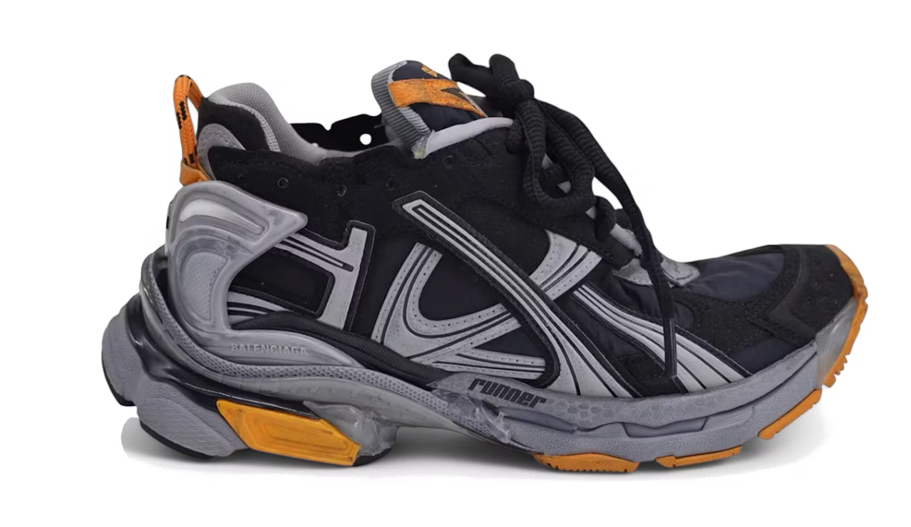 Balenciaga Runner Worn-Out Black Fluo Orange