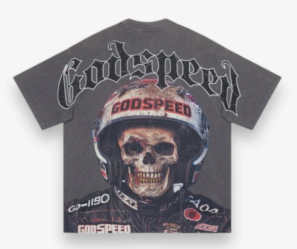 Godspeed Speed Racer Tee Grey