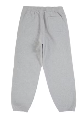 Supreme Satin Applique Sweatpant (SS26) Heather Grey
