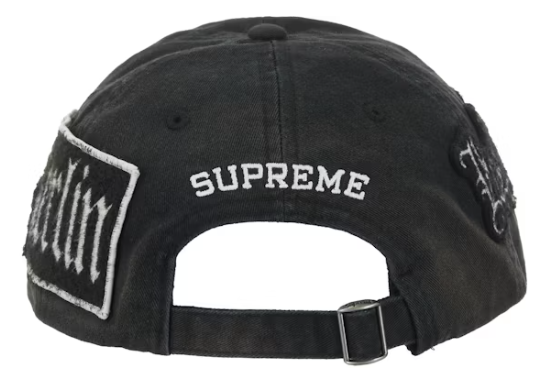 Supreme City Patches 6-Panel Hat Black