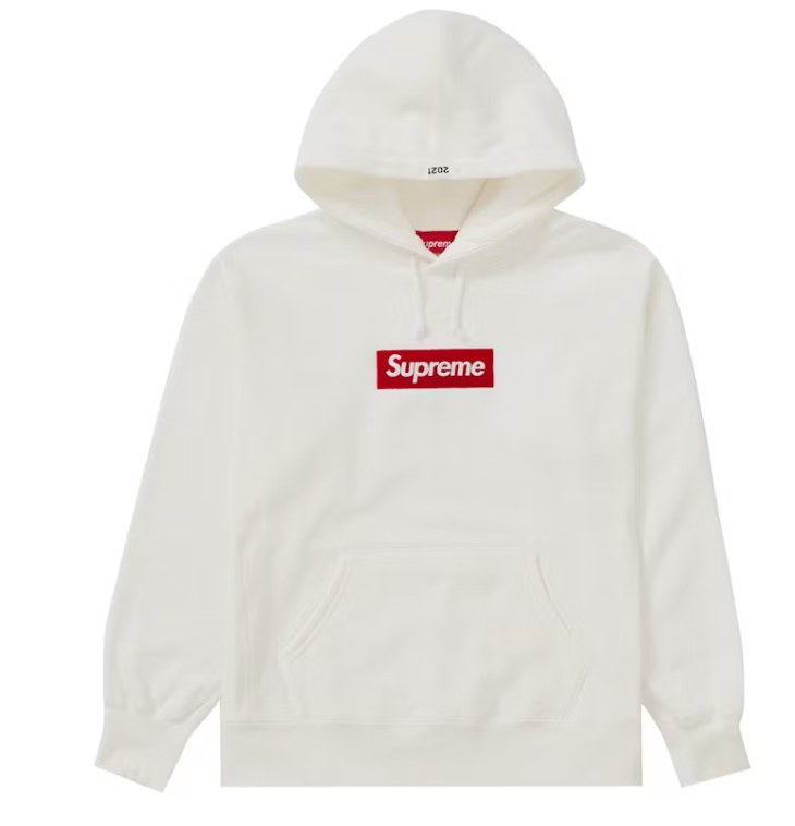 Supreme Box Logo Hooded Sweatshirt (FW21) White