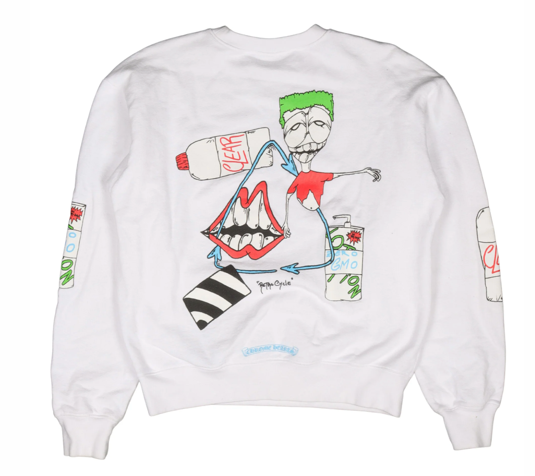 Chrome Hearts Matty Boy Retro Cycle Crewneck Sweatshirt